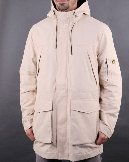 Lyle And Scott Panelled Jacket Cream