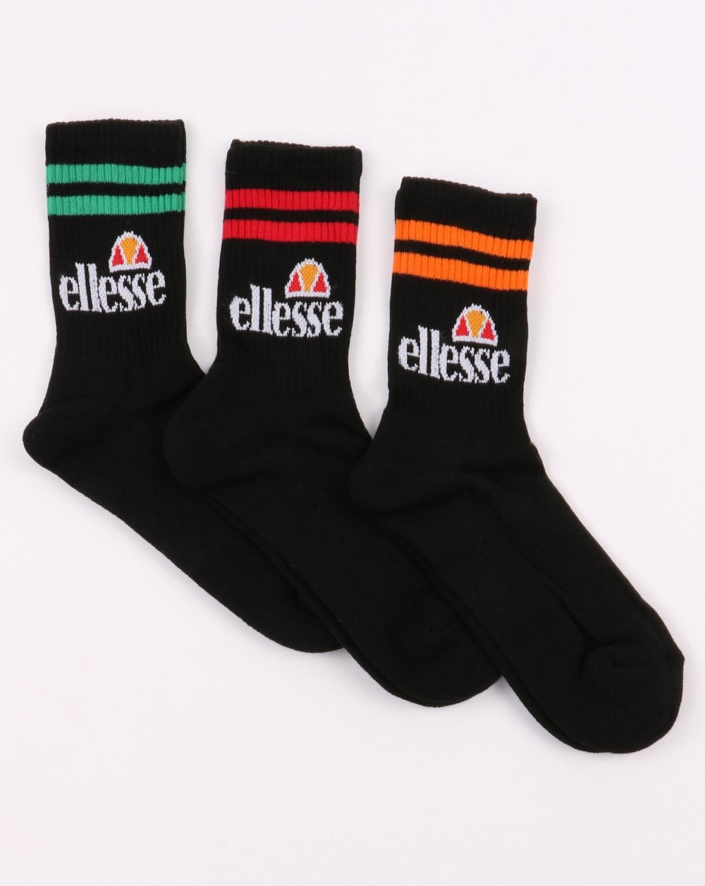 Ellesse Pullo 3 Pack Socks Black/Multi