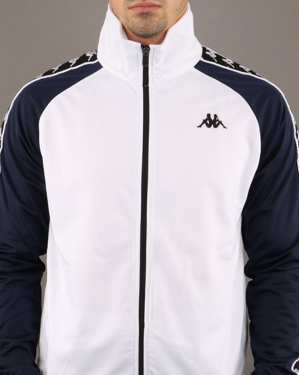 Kappa Anniston Banda Jacket White/ Navy
