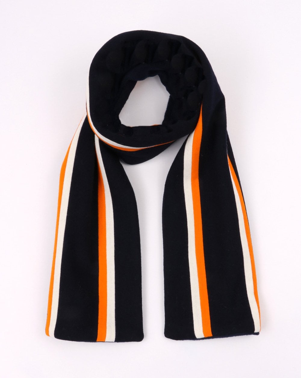 80s Casual Classics Princeton Scarf Navy/White/Orange