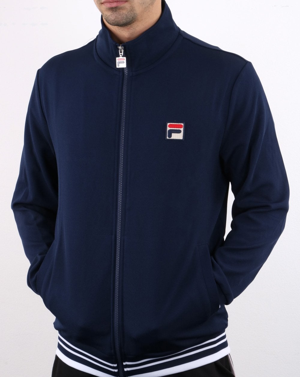Fila Vintage Simba Track Jacket Navy/White