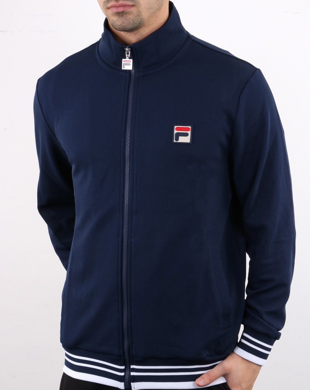 Fila Vintage Simba Track Jacket Navy/White