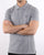 Gant Contrast Collar Polo Shirt Grey Blue