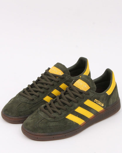 Adidas Spezial Trainers Khaki Green/Yellow