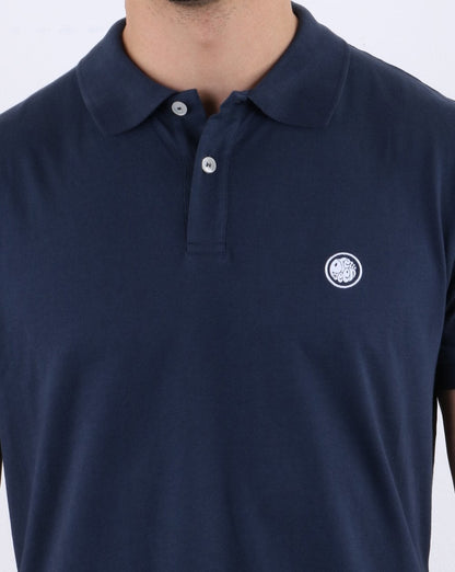 Pretty Green Tendale Jersey Polo Shirt Navy
