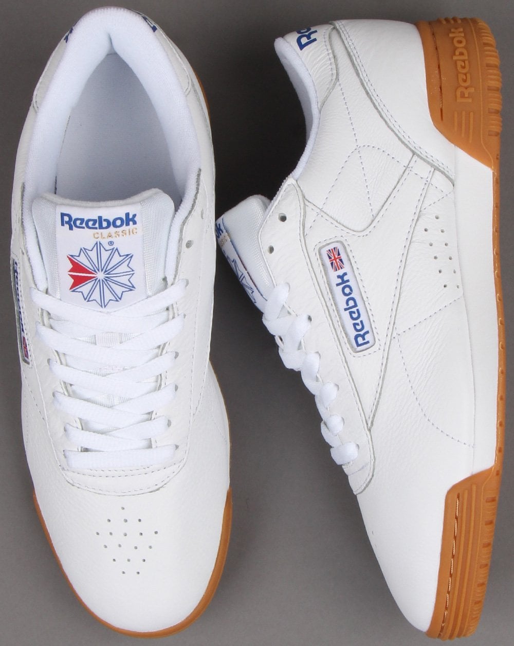 Reebok Exofit Lo Clean Trainers White/Royal/Gum