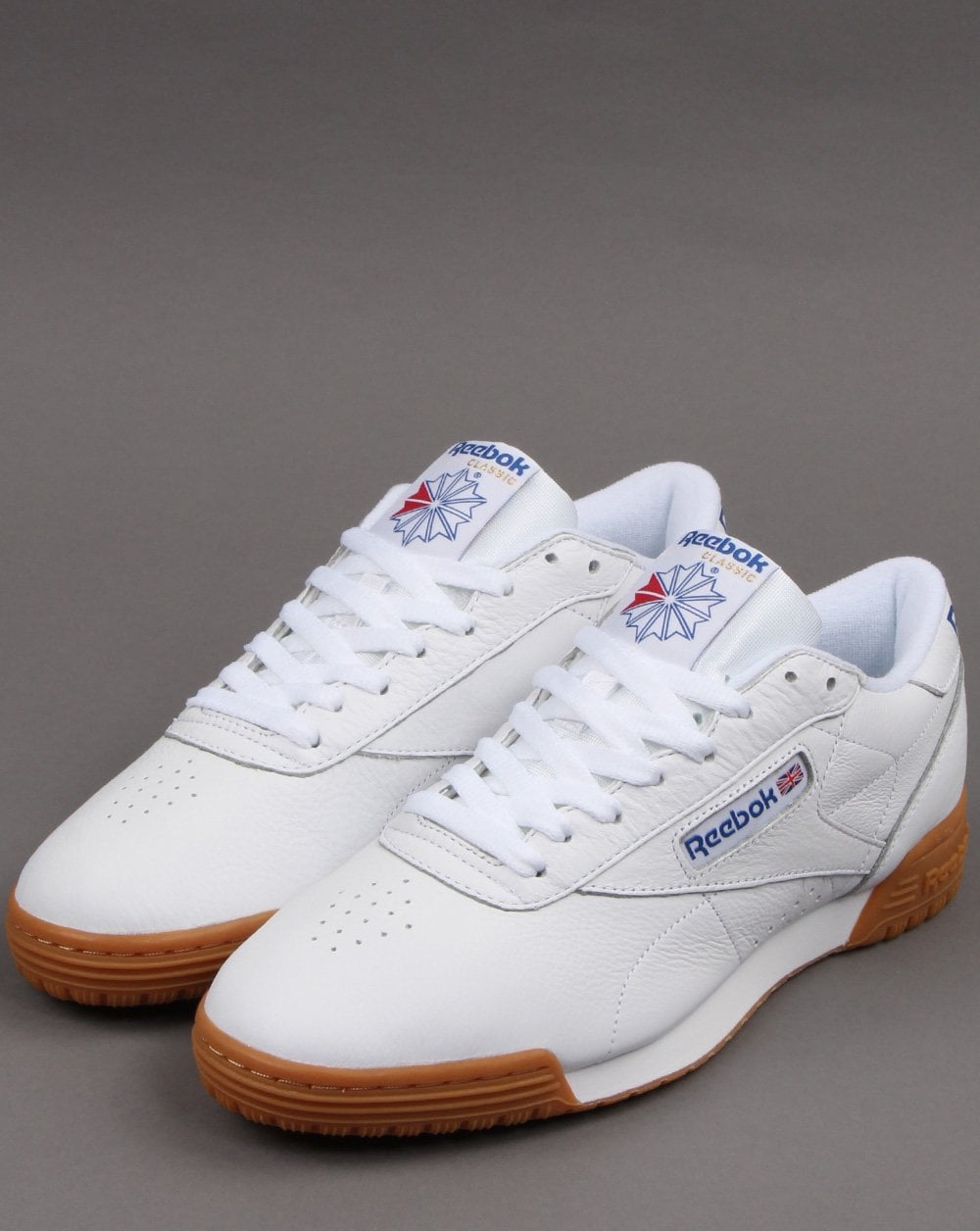 Reebok Exofit Lo Clean Trainers White/Royal/Gum
