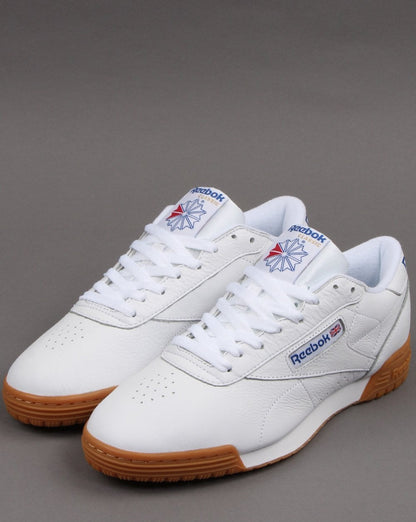 Reebok Exofit Lo Clean Trainers White/Royal/Gum