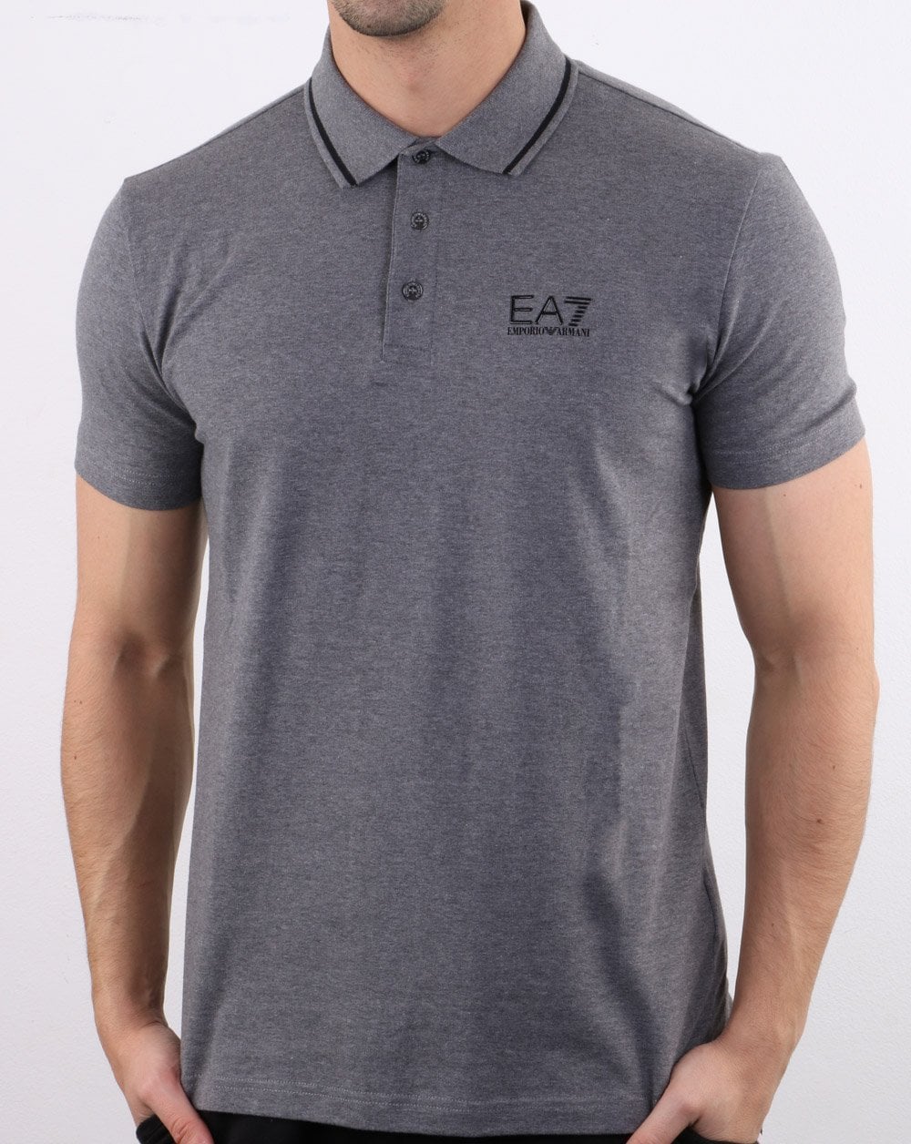 Emporio Armani EA7 Polo Shirt Dark Grey