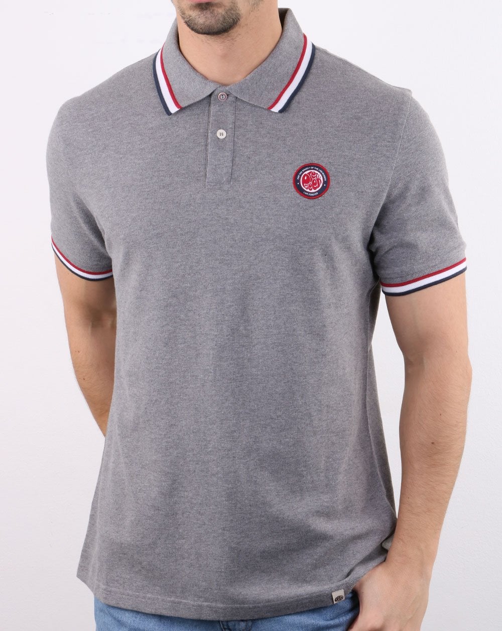 Pretty Green Likeminded Polo Shirt Grey