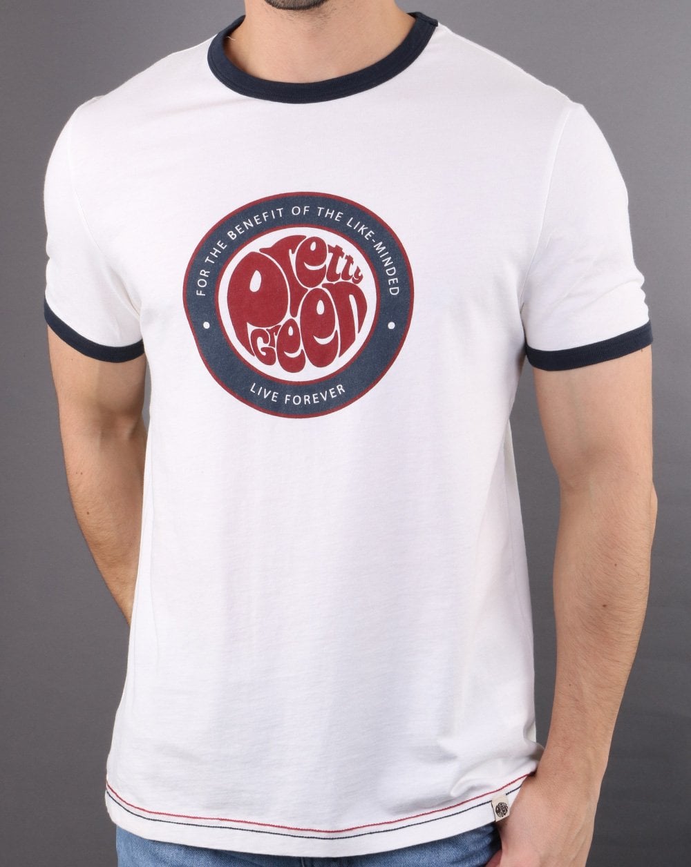 Pretty Green Likeminded Logo T-shirt White