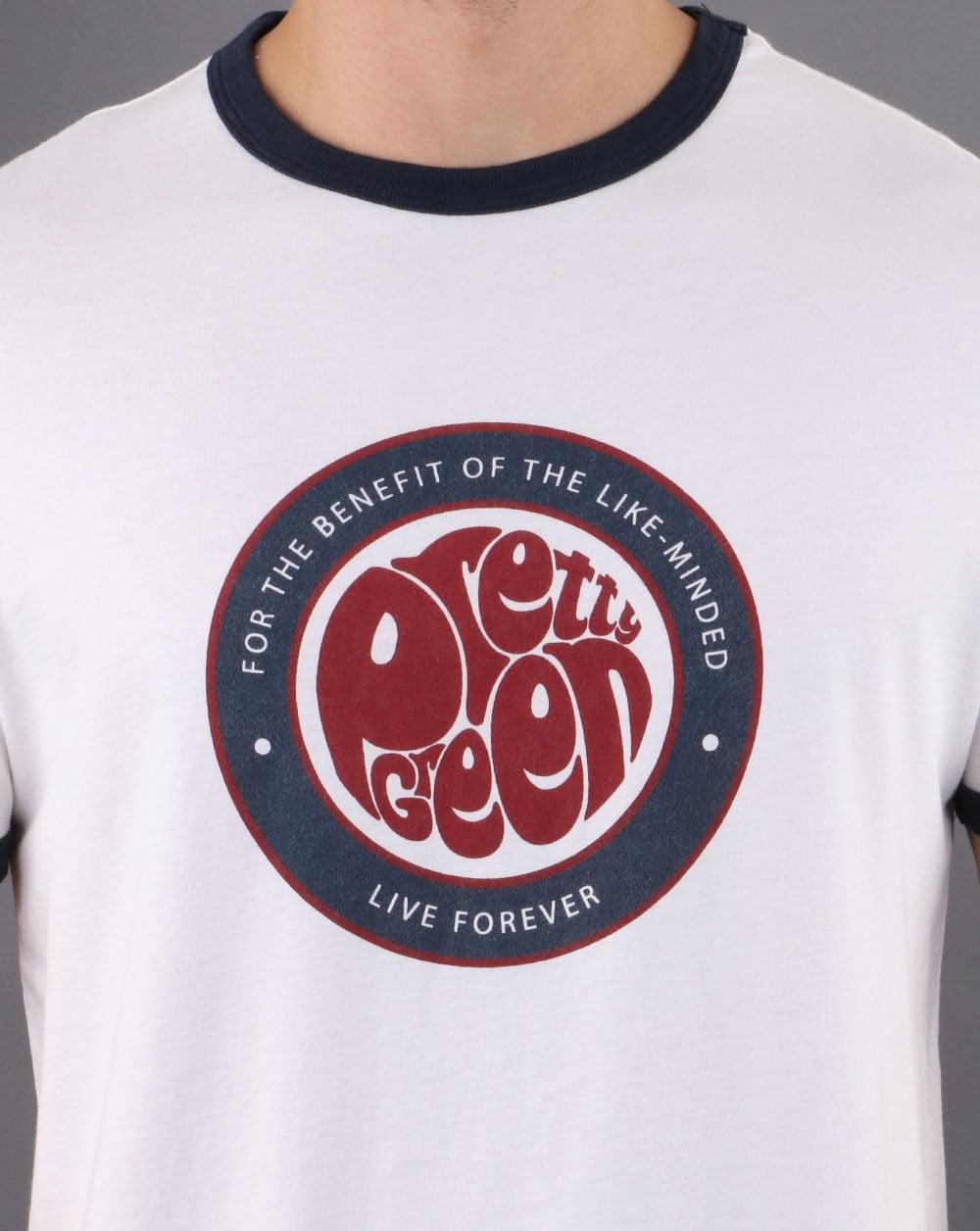Pretty Green Likeminded Logo T-shirt White