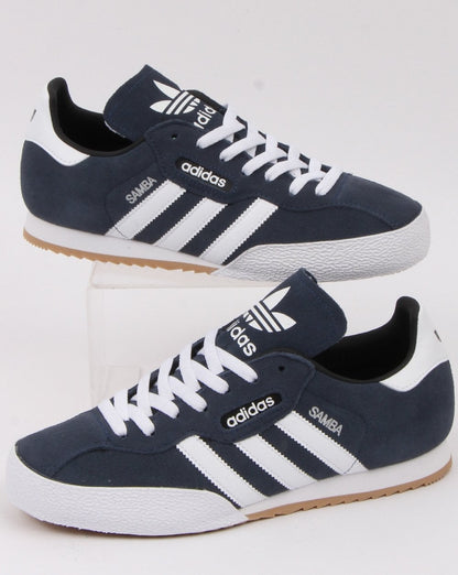 Adidas Samba Super Trainers Navy/white