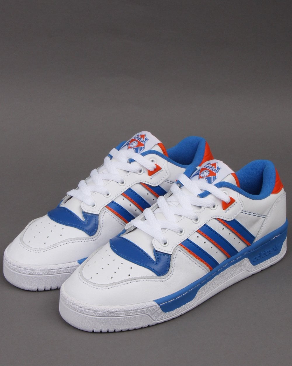 Adidas Rivalry Low Trainer White/Blue/Orange