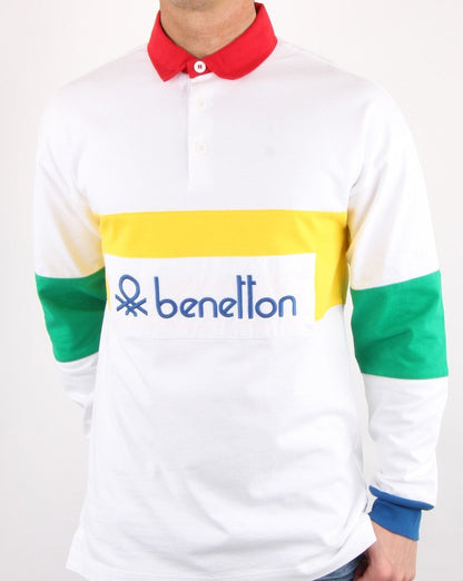 Benetton Rugby Shirt White/Multi