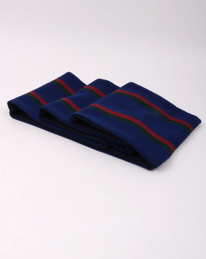 Cambridge Scarf Dark Royal/green/maroon