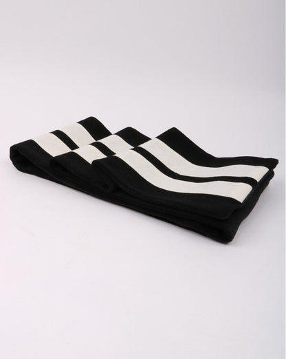 Campion Wool Scarf Black/white