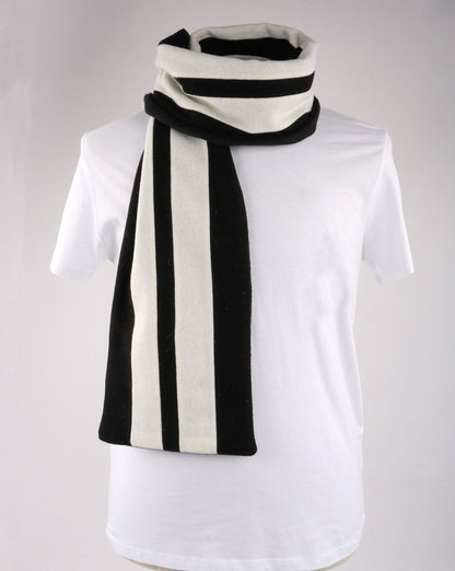 Campion Wool Scarf Black/white