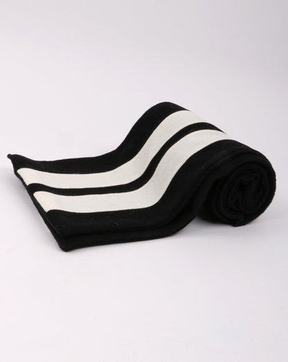 Campion Wool Scarf Black/white