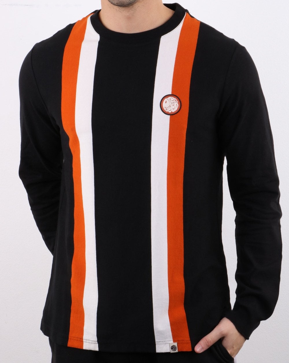 Pretty Green Workshop Long Sleeve T-shirt Black