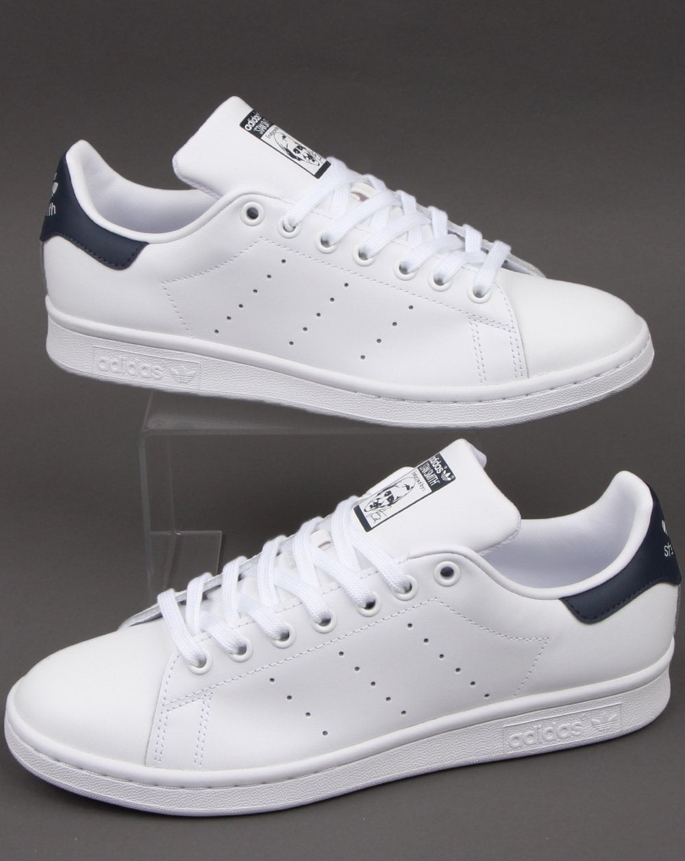 Adidas Stan Smith Trainers White/Dark Blue