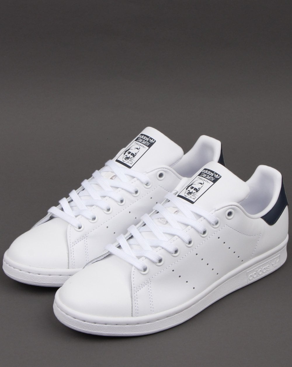 Adidas Stan Smith Trainers White/Dark Blue