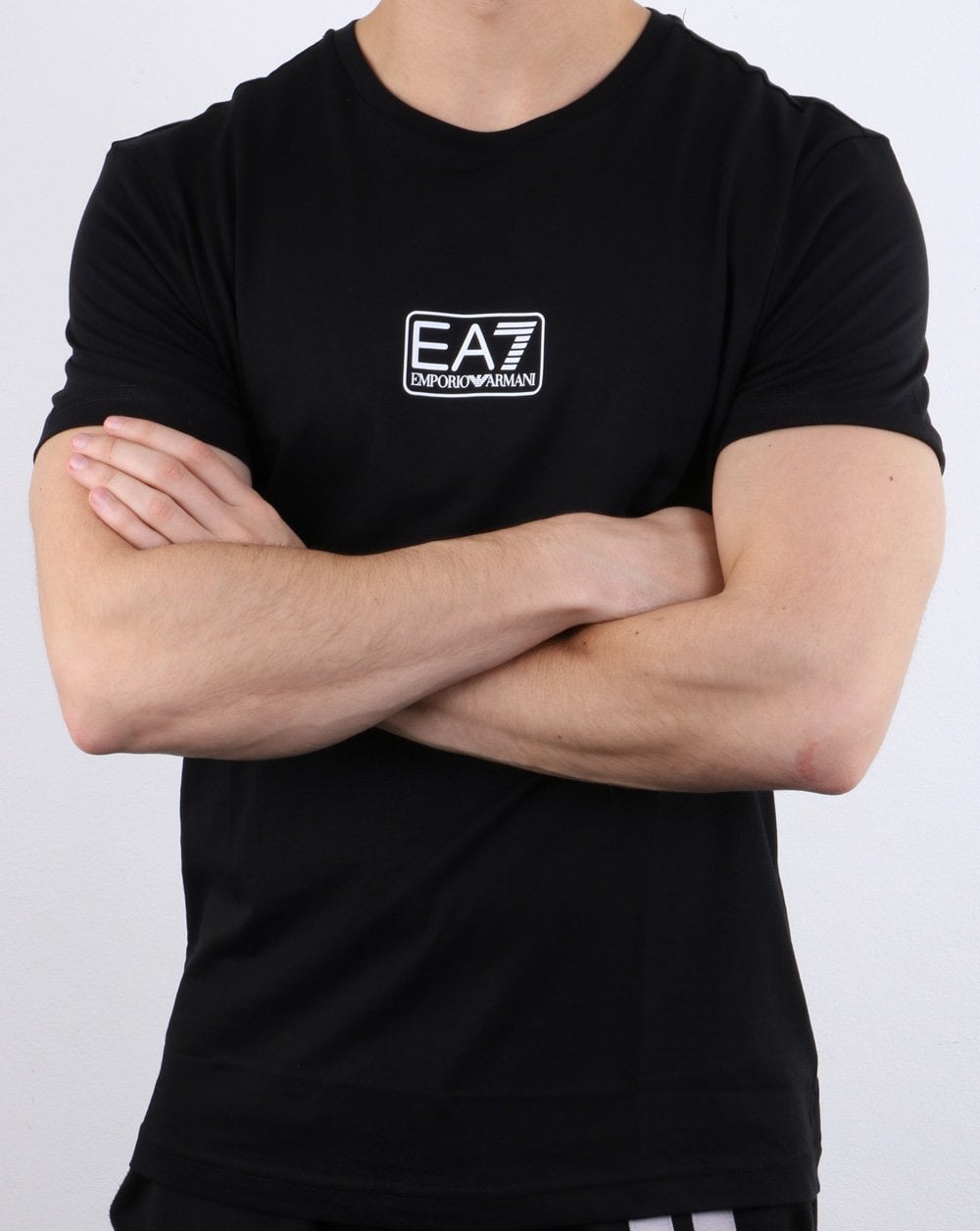 Emporio Armani EA7 Box Logo T-shirt Black
