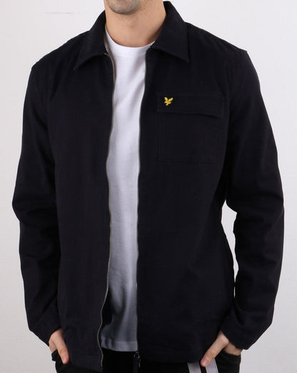Lyle And Scott Twill Overshirt Navy