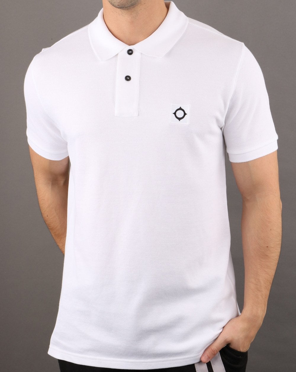 Ma.strum Pique Polo Optic White