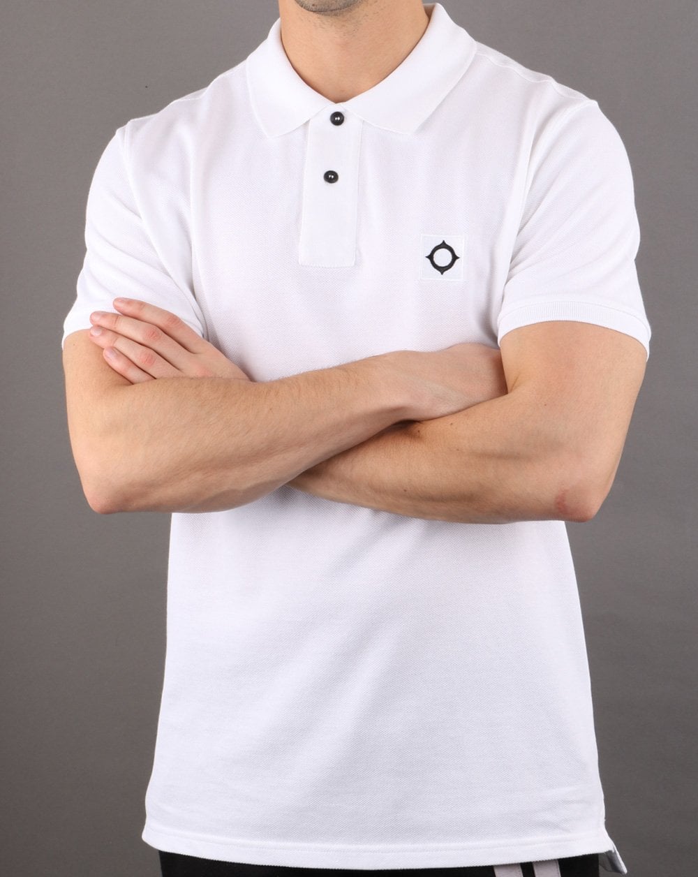 Ma.strum Pique Polo Optic White