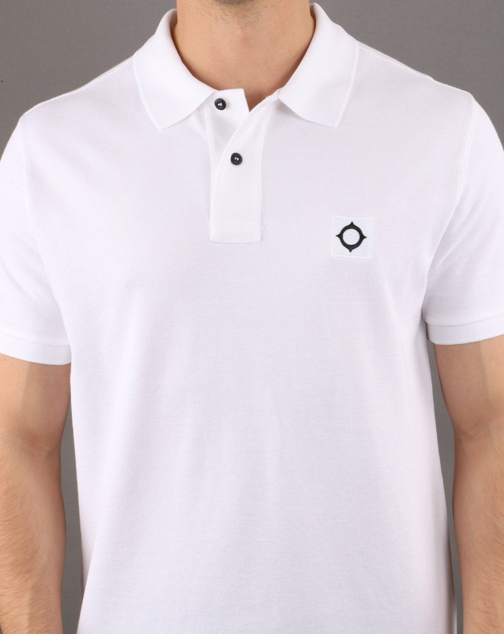 Ma.strum Pique Polo Optic White