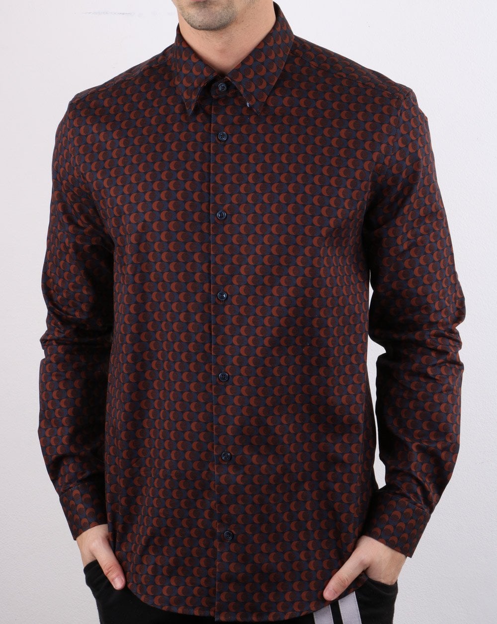 Ben Sherman Geo Shirt Navy
