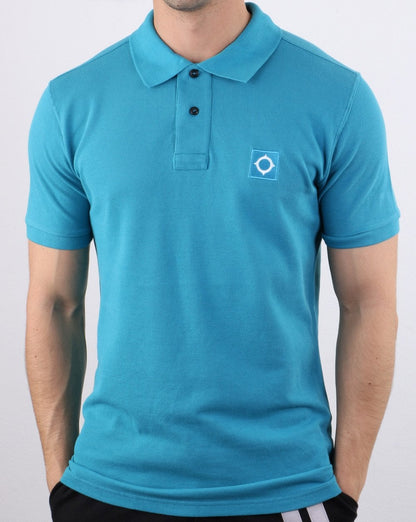 Ma.strum Pique Polo Ice Blue