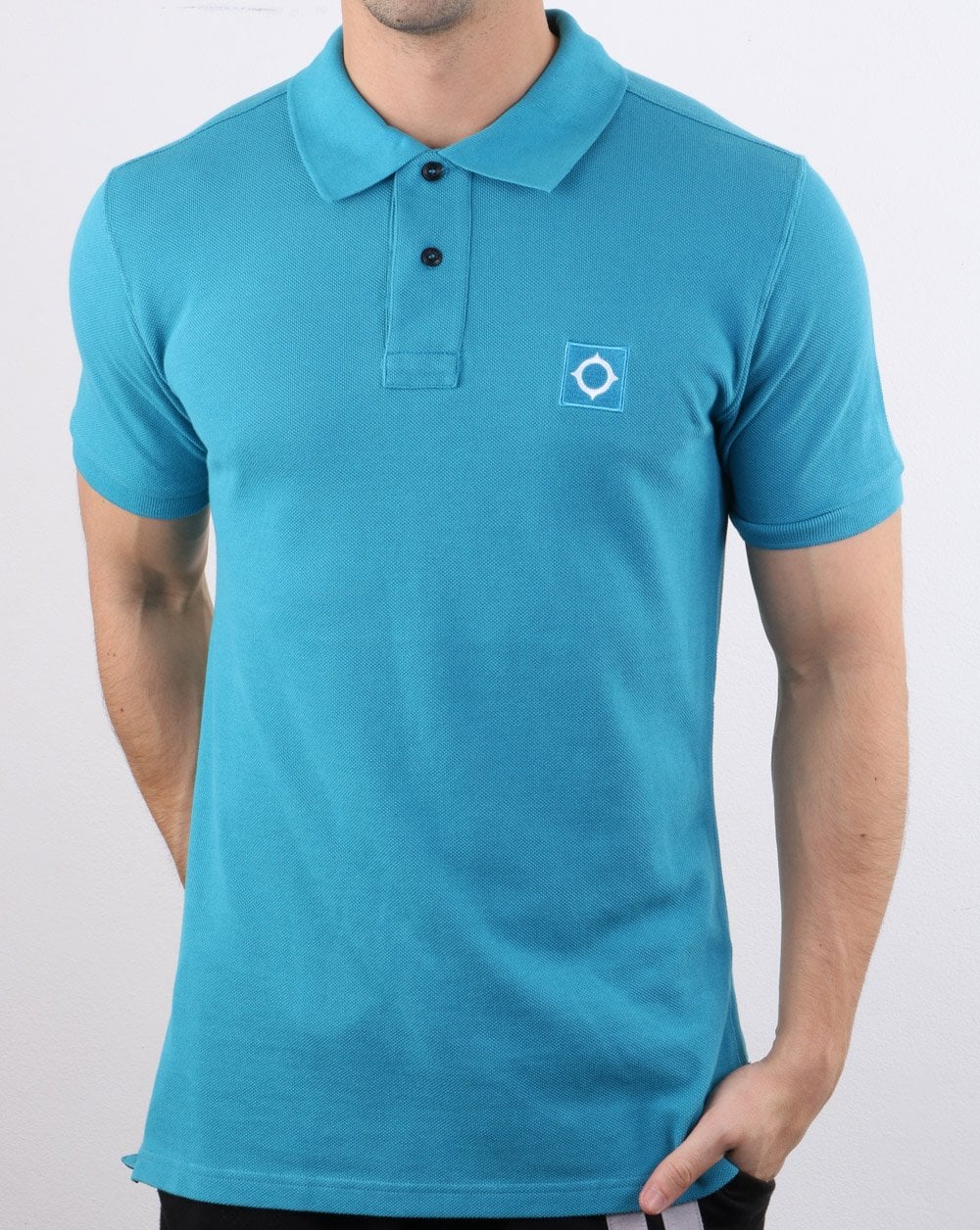 Ma.strum Pique Polo Ice Blue