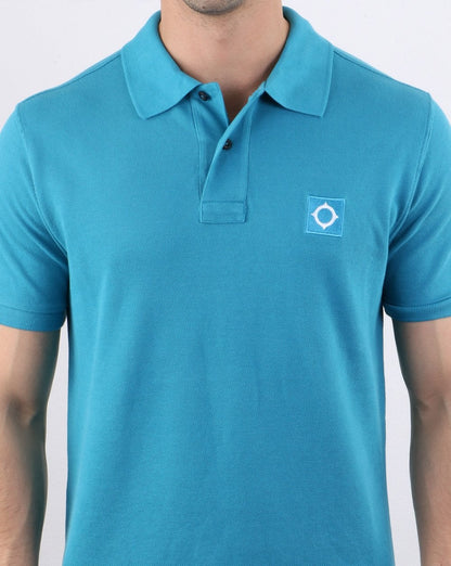 Ma.strum Pique Polo Ice Blue