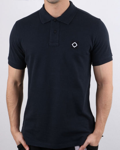 Ma.strum Pique Polo Dark Navy