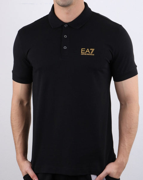 Emporio Armani EA7 Polo Shirt Black