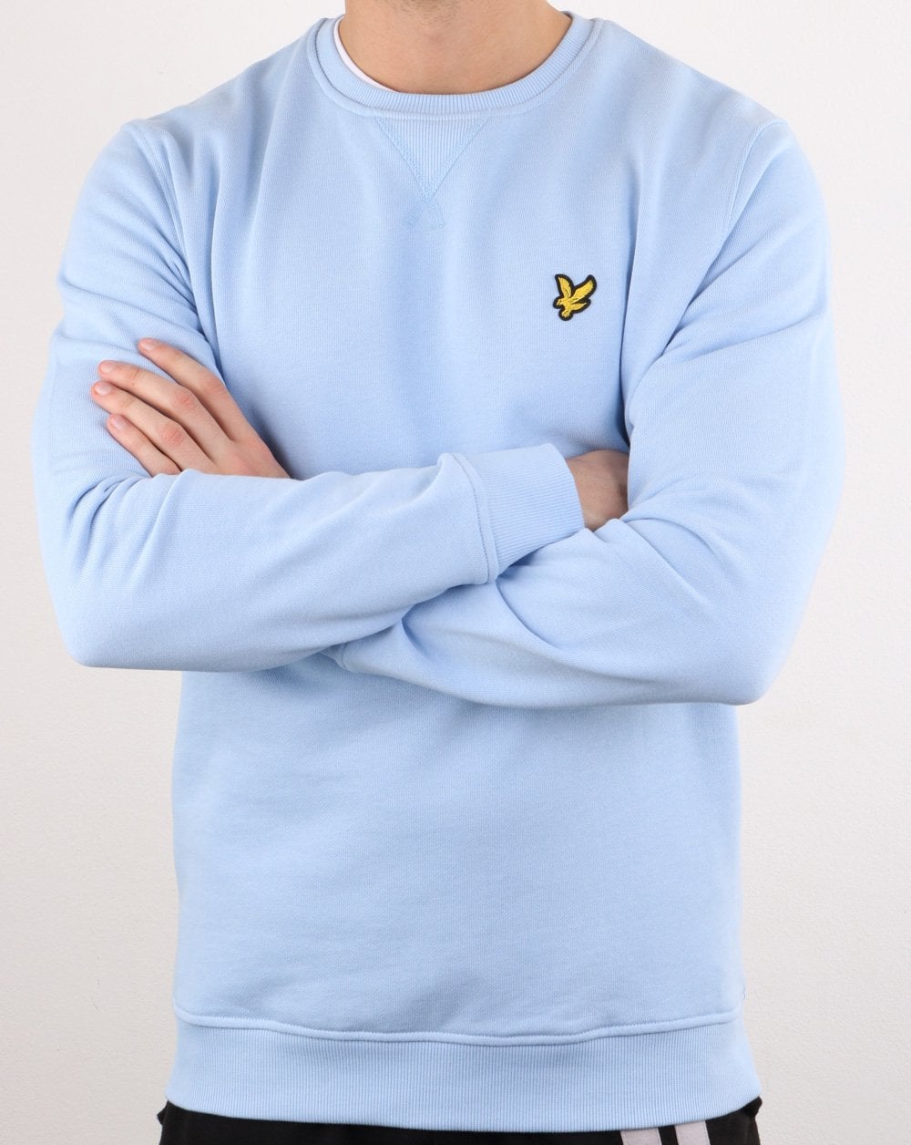 Lyle And Scott Crew Neck Sweatshirt Pool Blue