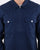 Pretty Green Section Zip Front Overshirt Navy
