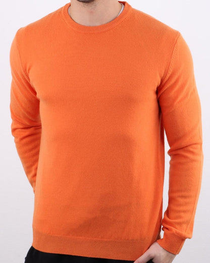 Benetton Merino Wool Jumper Orange