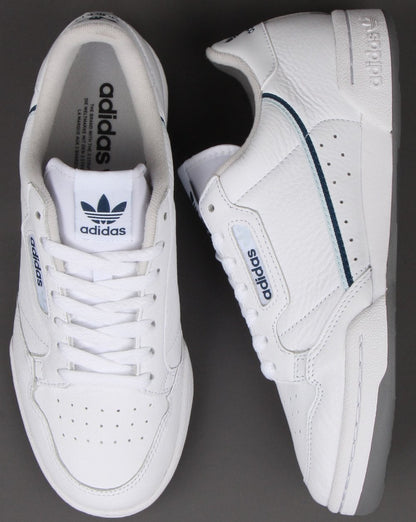 Adidas Continental 80 Trainers White/Sky/Navy