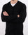 Benetton Merino Wool V-Neck Jumper Black