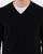 Benetton Merino Wool V-Neck Jumper Black
