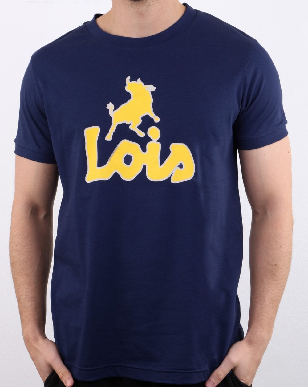Lois Print T-shirt Navy