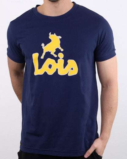 Lois Print T-shirt Navy