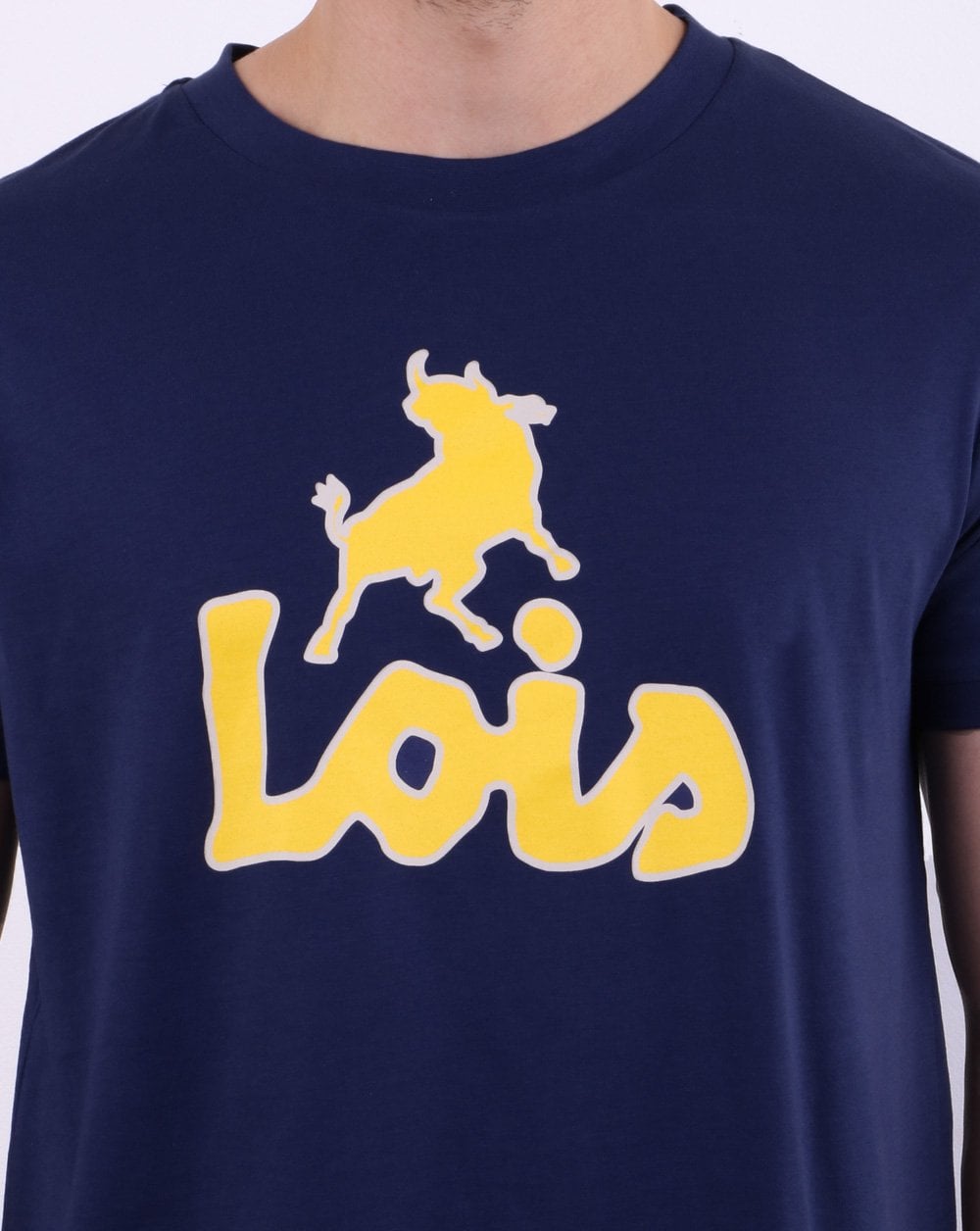 Lois Print T-shirt Navy