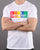Benetton Box Logo T Shirt White/Multi