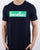 Benetton Box Logo T Shirt Navy