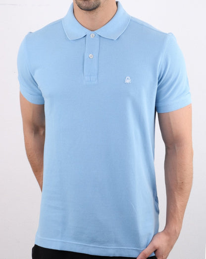 Benetton Polo Shirt Sky Blue