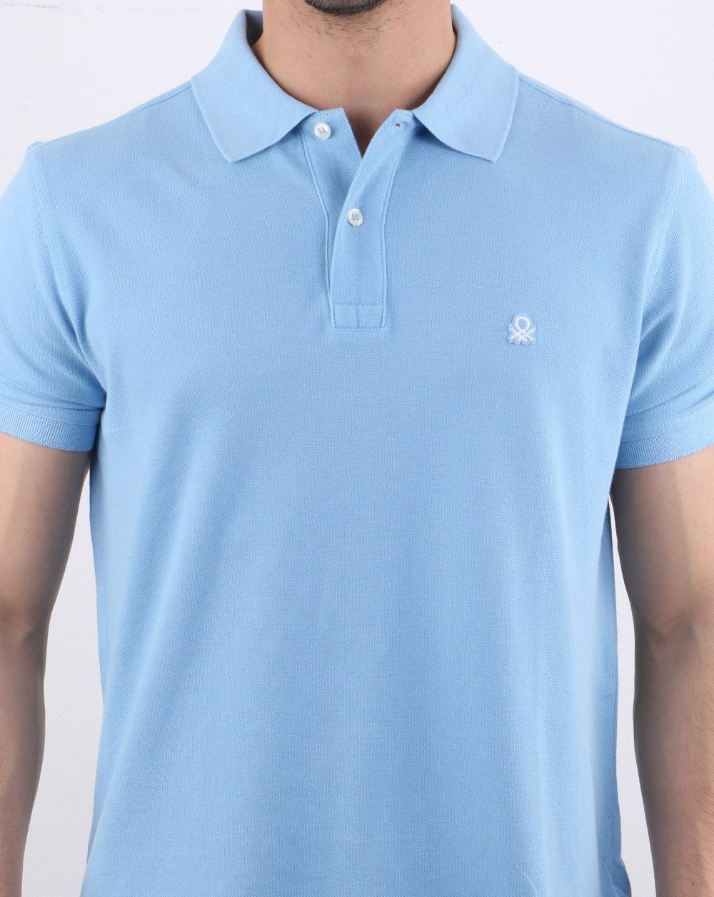 Benetton Polo Shirt Sky Blue